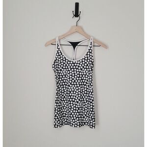 Nike Dri-Fit Polka Dot Racerback Black & White Tank Size Extra Small